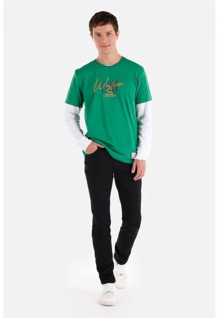 Дънки със стандартна кройка - Черен