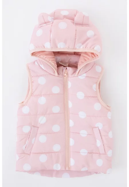 Десениран ватиран елек