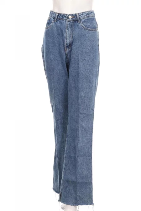 Дрехи Дънки с висока талия PULL&BEAR
