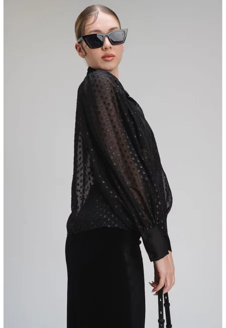 Ефирна риза Gio - Черен