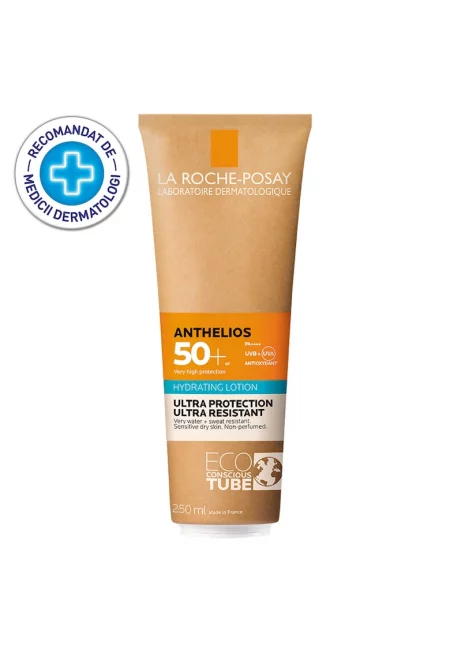 Екологичен слънцезащитен хидратиращ лосион за лице и тяло  Anthelios SPF 50+ - Eco Tube - 250 мл