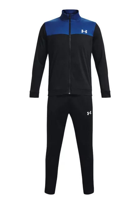 Фитнес екип Emea с контрастен панел - Черен/Кралско Синьо