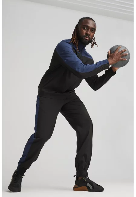 Фитнес екип Train Favorite - Черен/Ултрамарин синьо