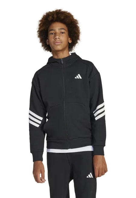 Худи с цип и джобове