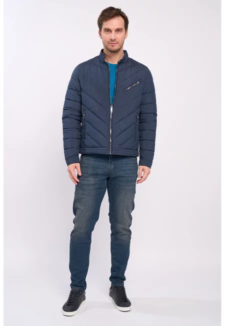 Капитонирано зимно яке с джобове с цип