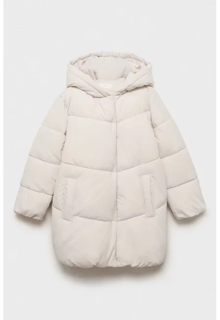 Капитонирано зимно яке с вътрешен етикет за името