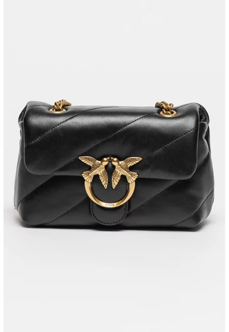 Кожена чанта през рамо Love Mini Puff