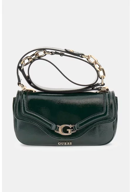 Лачена чанта през рамо