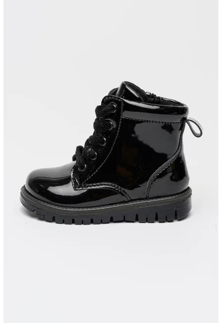 Лачени кожени боти