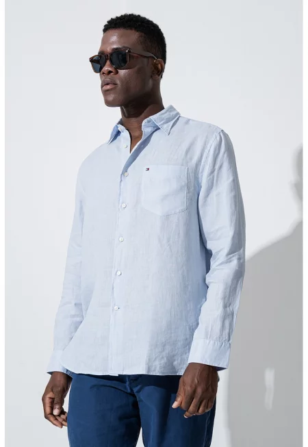 Ленена риза с пришит джоб