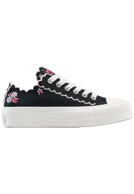 Маратонки  Chuck Taylor All Star Lift Platform Embroidered Flowers - Черен