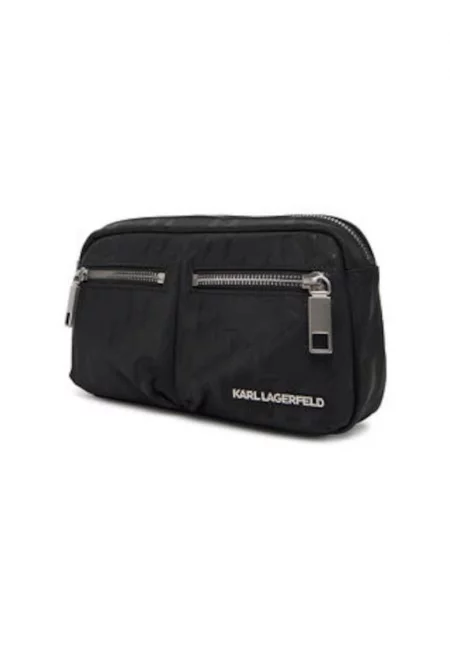 Мъжка чанта -  305505989 - текстилен материал - черен