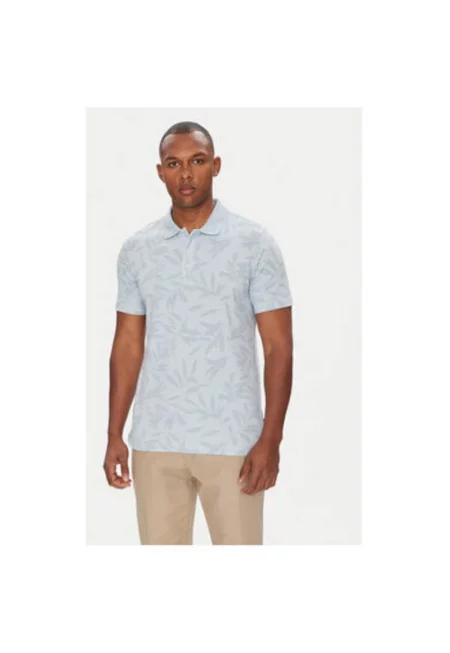 Мъжка поло риза  C5 21434.2117 - памук - светлосин - Светлосин