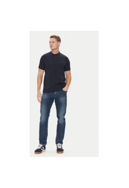 Мъжка тениска  10019351 30045676 - памук/найлон - тъмносиня - Тъмносин
