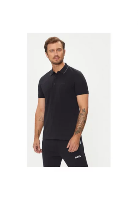 Мъжка тениска -  304020292 - Памук - Син - Син