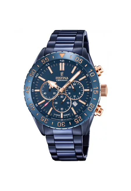 Мъжки часовник  Керамичен Хронограф F20578/1 1715499961 - Син