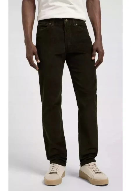 Мъжки панталони -  Slim Fit - удобни - зелени - памук