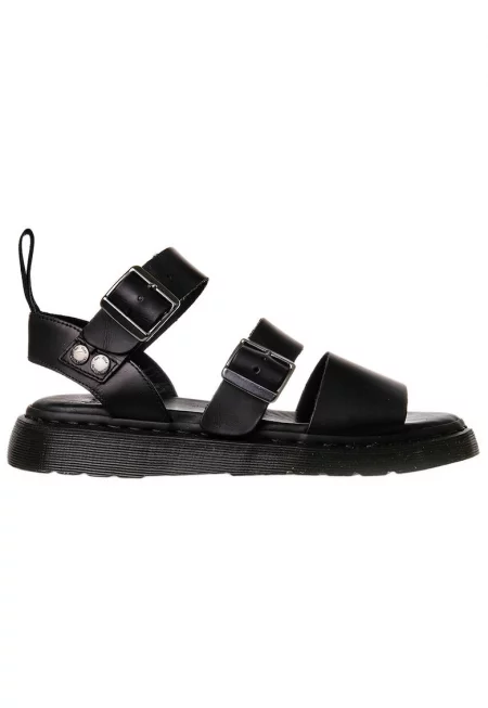 Мъжки сандали  Gryphon естествена кожа черни 45г