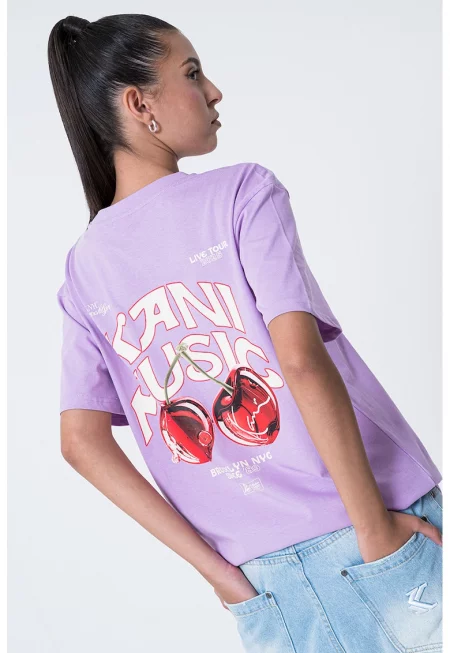 Памучна тениска с принт