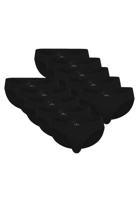 Памучни слипове - 10 чифта - Черен