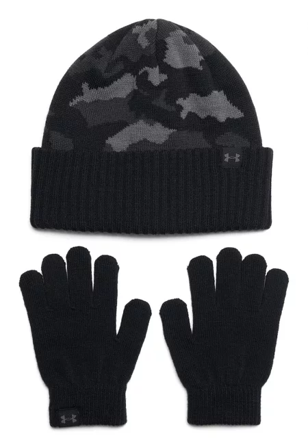 Плетена шапка и ръкавици