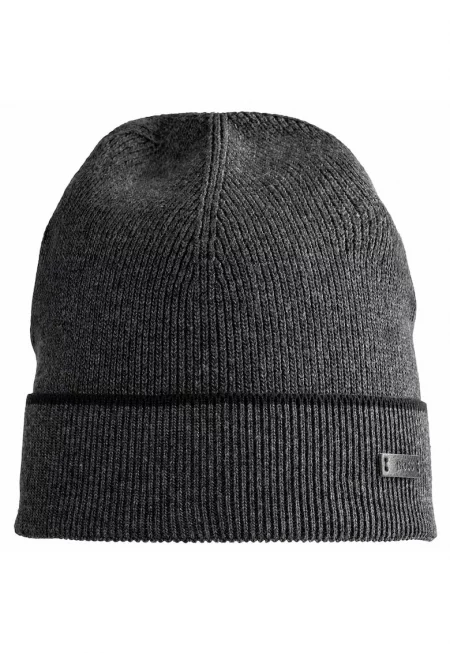 Плетена шапка и шал с лого - 2 части