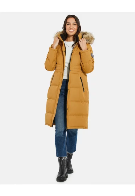 Подплатено зимно яке Arnie 5983 с еко пух и качулка