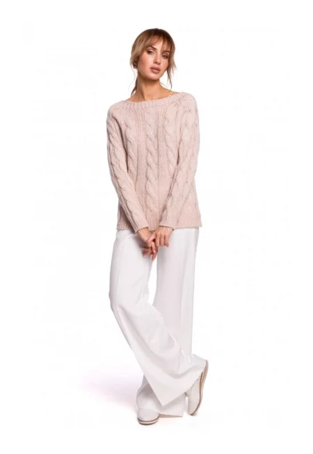 Пуловер  Акрил - Полиамид - Бежов