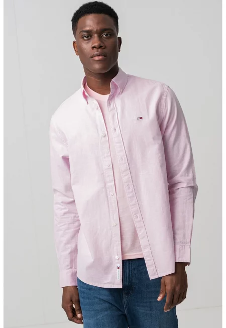 Риза с органичен памук и лен