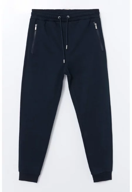 Скосен спортен панталон с връзки