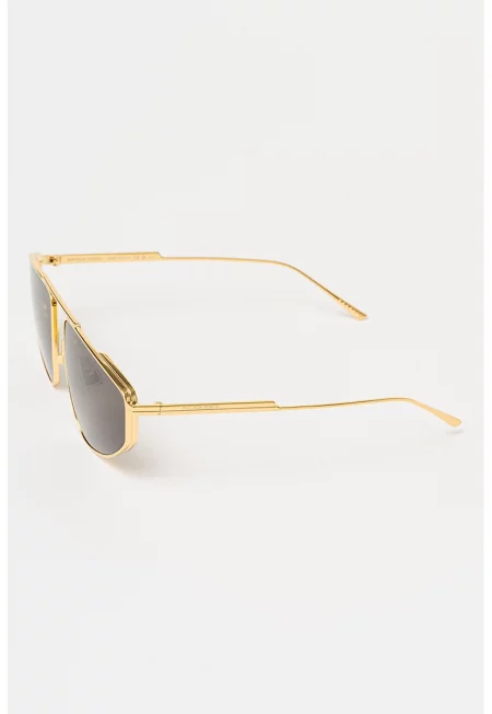 Слънчеви очила Aviator с метална рамка - Златист