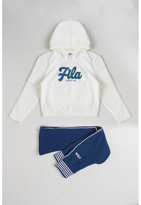 Спортен екип Capsule Fila с принт - Бял/Тъмносин
