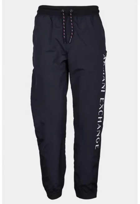 Спортен панталон с лого - Тъмносин