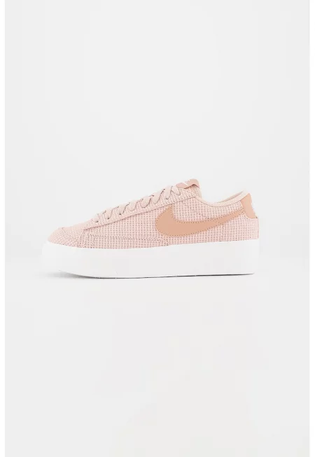 Спортни обувки Blazer Low Platform с кожа - Прашно розово