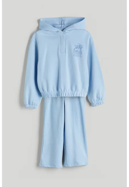 Свободен суитшърт Lilo&Stitch - Светлосин