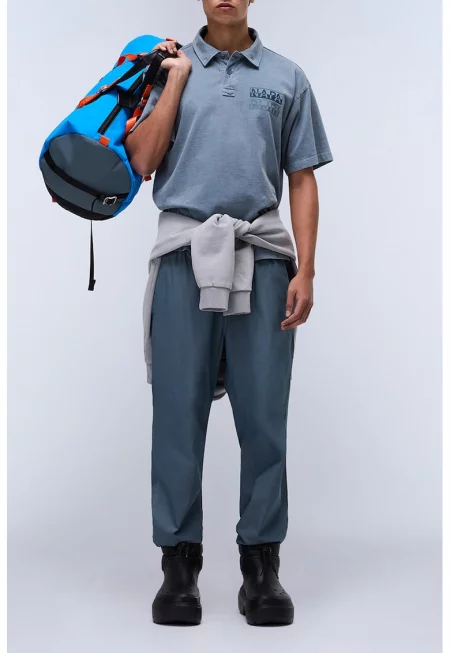 Тениска Cortona с яка - Прашно синьо