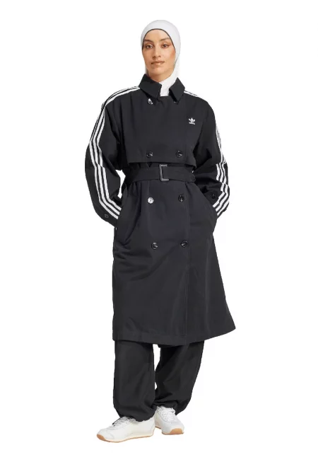 Тренч Adicolor с двуредно закопчаване