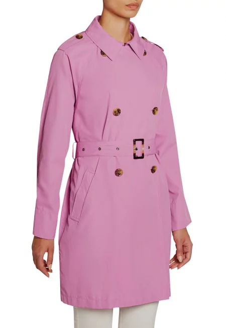 Тренч с колан - Лилав