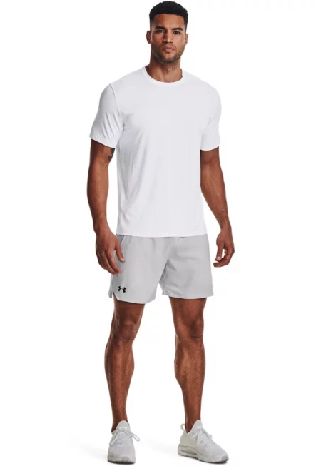 Треннировъчни шорти Vanish с лого - Мръснобял