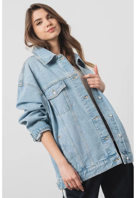 Уголемено дънково яке Icon