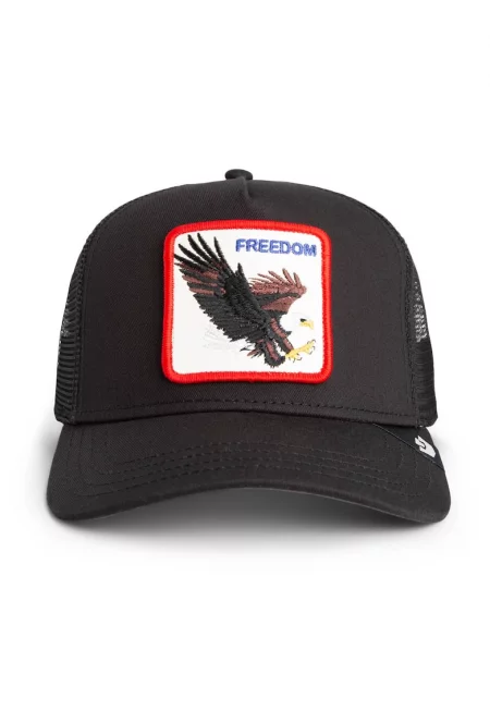 Унисекс шапка с бродерия - Бял/Черен/Ледено синьо