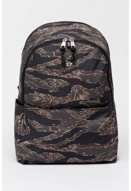 Унисекс текстилна раница - Зелен/Кафяв/Тъмносин