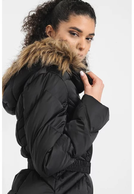 Ватирано зимно яке с качулка