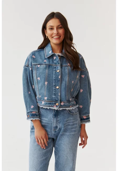 Яке от деним Namia на сърца