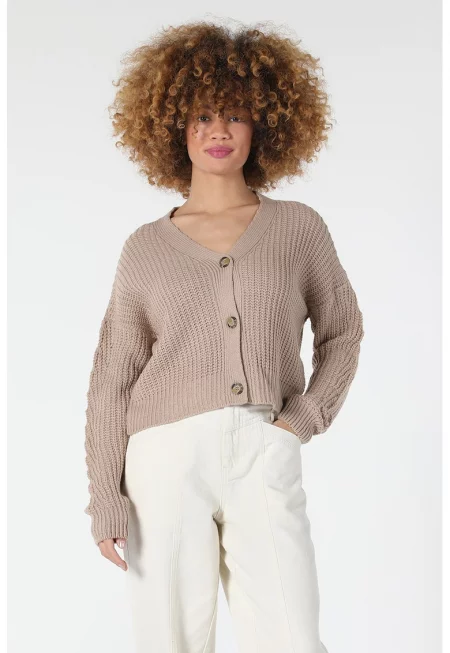 Жилетка със свободна кройка и паднали ръкави