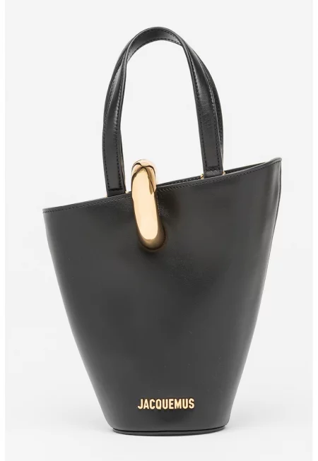 Асиметрична мини чанта Bambola тип Bucket - Черен