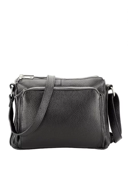 Чанта от естествена кожа Camelia 124 - Черен