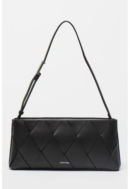 Чанта през рамо от еко кожа - Черен