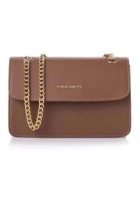 Чанта през рамо от еко кожа с верижка