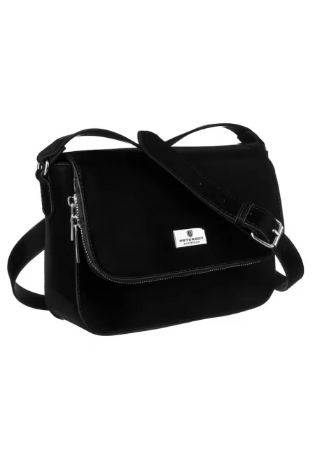 Чанта PTN TOR-ALE-13 Crossbody Екологична кожа - Черен